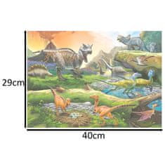 WOWO Puzzle 100 dielikov Svet dinosaurov 6+ CASTORLAND