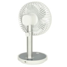 WOWO Bezdrôtový stolový ventilátor 30 cm biely