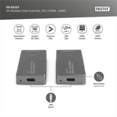 Digitus DS-55323 4K Wireless Video Extender Set, 30 m (HDMI - HDMI)