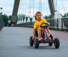 MILLY MALLY Detská šliapacia motokára Go-kart Thor čierna