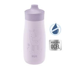 NUK Fľaša Mini-Me Sip nerezová - fialová 300ml, 9m +