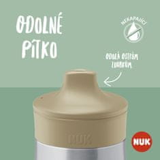 NUK Fľaša Mini-Me Sip nerezová - fialová 300ml, 9m +