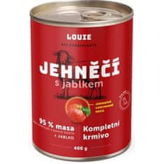 Louie konz. pre psov jahňacie s jablkami 400 g