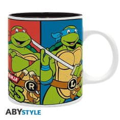 AbyStyle Korytnačky Ninja (TNMT) Keramický hrnček 320 ml - Leonardo, Raphael, Donatello a Michelangelo