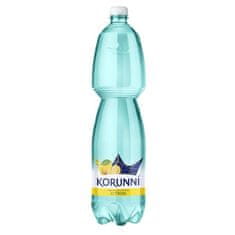 Ochutená voda Korunná-citrón, jemne perlivá, 6x1, 5l