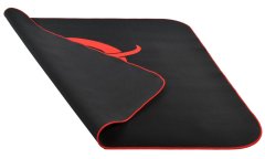 Arozzi Zona Quattro Black Red / ochranná podložka na podlahu / 116 x 116 cm / čierna s červeným logom