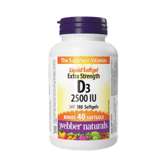 Webber Naturals D3 2500 UI 180 tbl