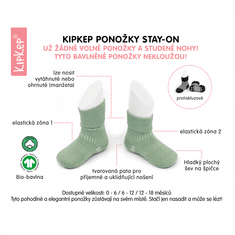 Detské ponožky Stay-on-Socks NEWBORN 1pár Calming Green