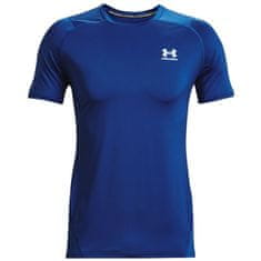 Under Armour Tričko výcvik tmavomodrá XL Heatgear Armour Fitted Short Sleeve