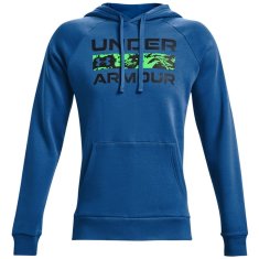 Under Armour Mikina modrá 183 - 187 cm/L Rival Fleece Signature Hoodie