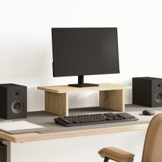 shumee vidaXL Stojan na monitor dub sonoma 50x27x15 cm kompozitné drevo