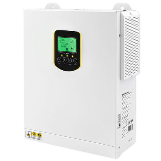 Qoltec Hybridný solárny menič mimo siete 2,5 kVA| 2,5 kW | 100 A | MPPT | LCD | BMS | Sinus