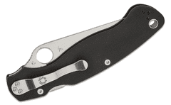 Spyderco C36GPS2 Military 2 Reveal 13 vreckový nôž 10,2 cm, čiastočné zúbkovanie, Satin, čierna, G10