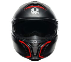 AGV Helma na moto TOURMODULAR MULTI MPLK FREQUENCY MATT GUNMETAL/RED vel. M