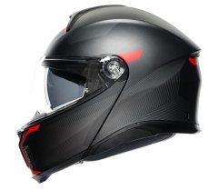 AGV Helma na moto TOURMODULAR MULTI MPLK FREQUENCY MATT GUNMETAL/RED vel. M