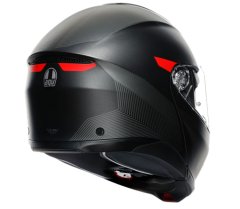 AGV Helma na moto TOURMODULAR MULTI MPLK FREQUENCY MATT GUNMETAL/RED vel. M