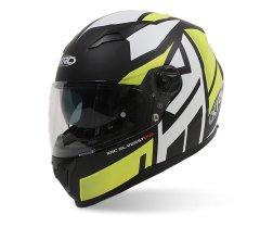 XRC Helma na motorku matt black/white/yellow veľ. 2XL