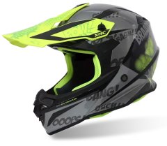 XRC Motokrosová prilba grey/yellow fluo veľ. XS