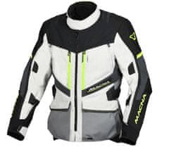 Macna Bunda na moto Domane light grey/grey/fluo yellow men vel. L