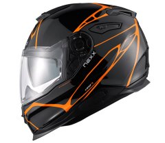 Nexx helma Y.100 B-side black orange vel. XL