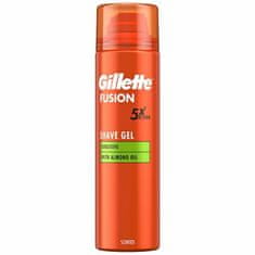 Gillette Gél na holenie Fusion Sensitiv e Almond Oil (Shave Gel) 200 ml