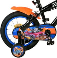 Volare Hot Wheels detský bicykel pre chlapcov - 14 palcov - Čierna - Dve ručné brzdy