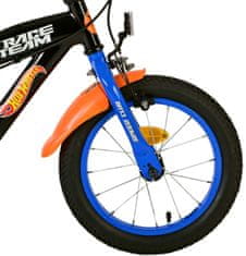 Volare Hot Wheels detský bicykel pre chlapcov - 14 palcov - Čierna - Dve ručné brzdy