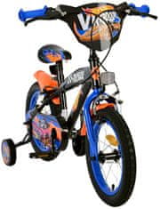 Volare Hot Wheels detský bicykel pre chlapcov - 14 palcov - Čierna - Dve ručné brzdy