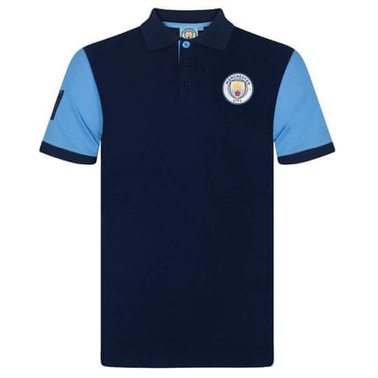 Fan-shop Polo MANCHESTER CITY Contrast navy Velikost: M