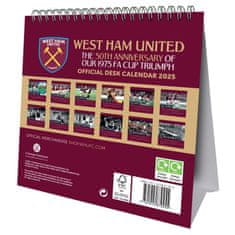 FAN SHOP SLOVAKIA Kalendár West Ham United FC 2025, stolný