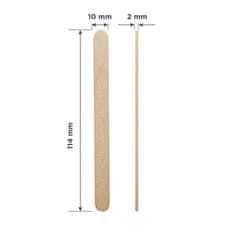 STALEKS Drevená špachtľa na aplikáciu vosku (Wooden Wax Applicator Stick) 114 x 10 mm