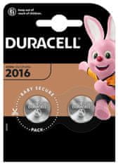 Duracell Lítiová gombíková batéria CR2016 2ks