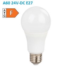 Diolamp SMD LED žiarovka matná Special Voltage A60 10W/24V-DC/E27/3000K/850Lm/230°