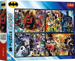 Trefl Puzzle Batman v akcii 4x250 dielikov