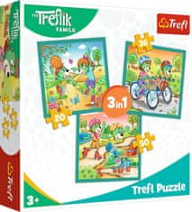 Trefl Puzzle Treflíci: Zoznámte sa s Treflíkmi 3v1 (20,36,50 dielikov)