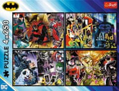 Trefl Puzzle Batman v akcii 4x250 dielikov