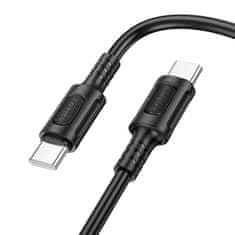 Borofone Dátový kábel BX111 Feliz USB-C - USB-C 60W 3A 1 meter čierny