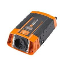 Carspa Napäťový menič PID400-12, 12V/230V+USB 400W, modifikovaná sínus, digitálny display, vhodný do auta