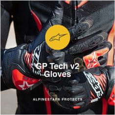 Alpinestars rukavice GP TECH V2 černo-žlto-bielo-červené 2XL