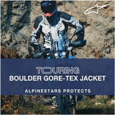 Alpinestars bunda BOULDER GORE-TEX dark černo-modro-červeno-šedá 2XL