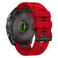 Tech-protect Silicone Line remienok na Garmin Fenix 5x / 5x Plus / 6x / 6x Pro / 7x / 8 51mm, red