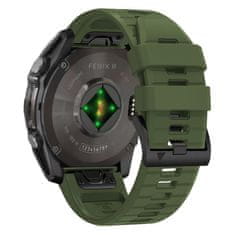 Tech-protect Silicone Line remienok na Garmin Fenix 5x / 5x Plus / 6x / 6x Pro / 7x / 8 51mm, military green