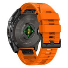 Tech-protect Silicone Line remienok na Garmin Fenix 5 / 6 / 6 Pro / 7 / 8 47mm / E, orange