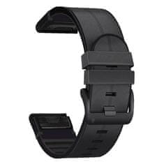 Tech-protect Silicone Pu remienok na Garmin Fenix 5x / 5x Plus / 6x / 6x Pro / 7x / 8 51mm, black