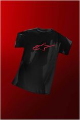 Alpinestars tričko AGELESS SHADOW CSF TEE černo-červené M