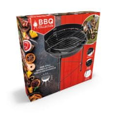 BBQ Collection Gril na drevené uhlie okrúhly 33x43cm čierny