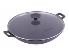 Panvica WOK liatina ¤30cm s pokrievkou KAMILLE