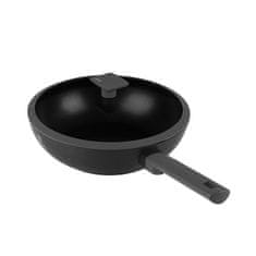 Berlingerhaus Panvica WOK s titánovým povrchom a pokrievkou 28 cm Antracit Collection BH-8124