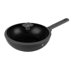 Berlingerhaus Panvica WOK s titánovým povrchom a pokrievkou 28 cm Antracit Collection BH-8124