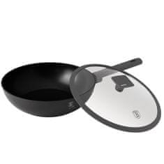 Berlingerhaus Panvica WOK s titánovým povrchom a pokrievkou 28 cm Antracit Collection BH-8124